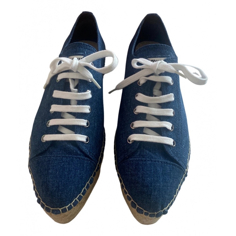 Miu Miu Suede Espadrille Sneakers size 39